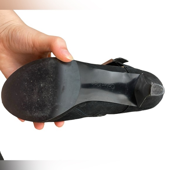 Calvin Klein open toe black heels size‎ 8 - Picture 6 of 14